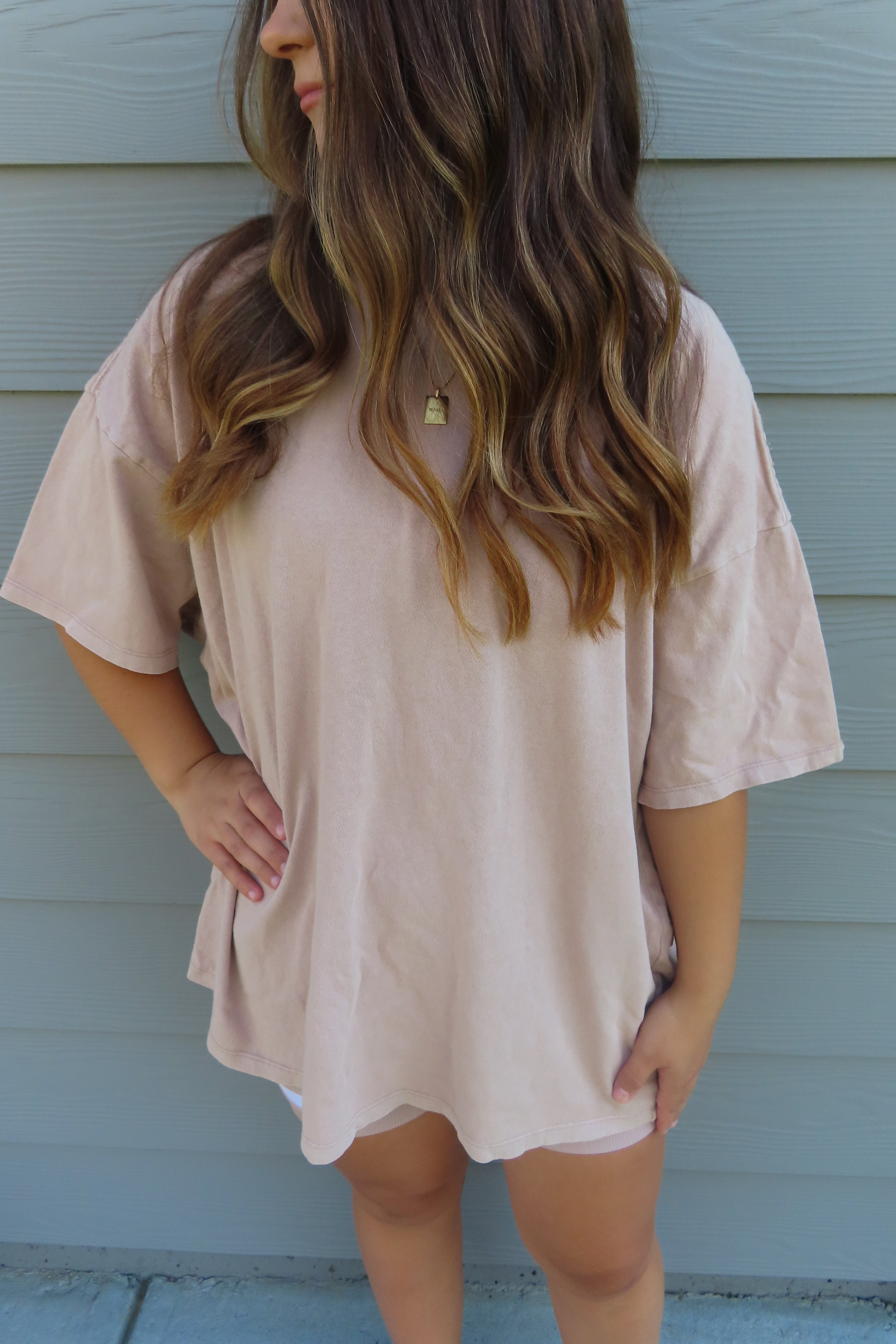 Taupe Boyfriend Tee