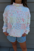 Floral Mockneck