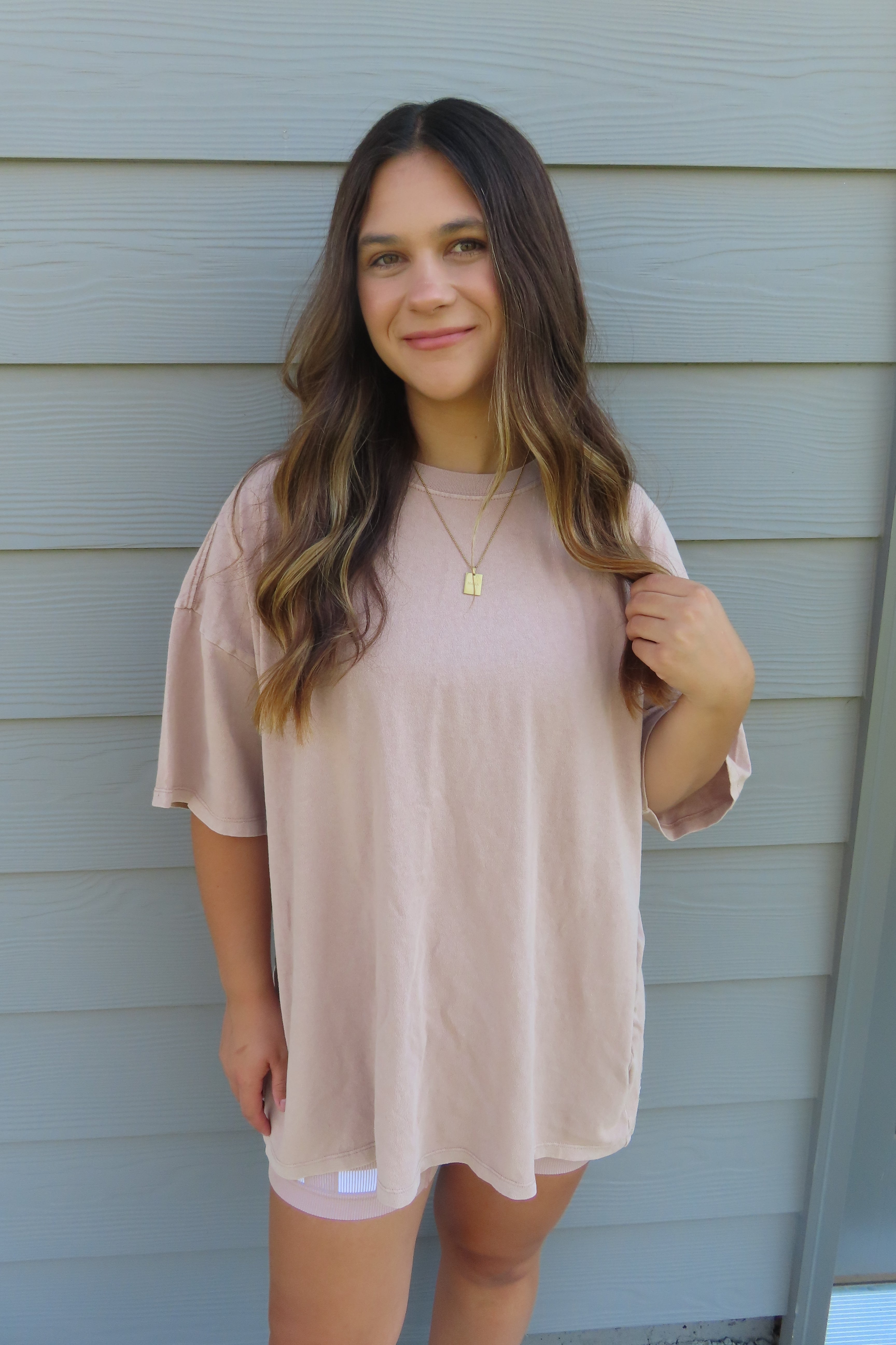 Taupe Boyfriend Tee